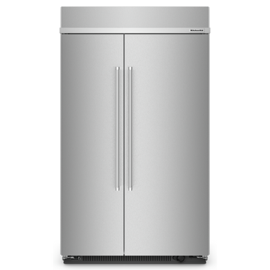 Kitchenaid® 30 Cu. Ft. 48" Built-In Side-by-Side Refrigerator with PrintShield™ Finish KBSN708MPS