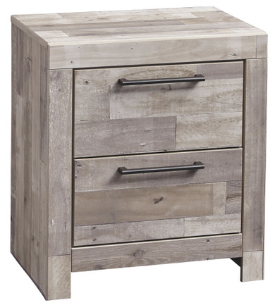 Effie - Whitewash - Two Drawer Night Stand