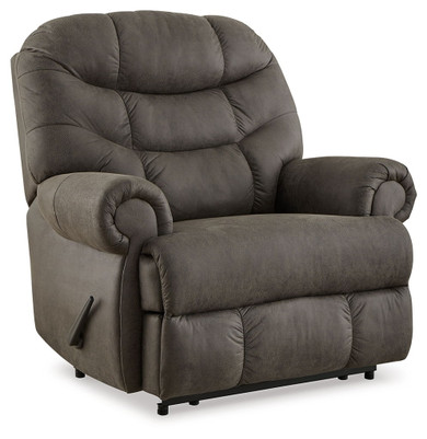 Camera Time - Gunmetal - Zero Wall Recliner - Faux Leather