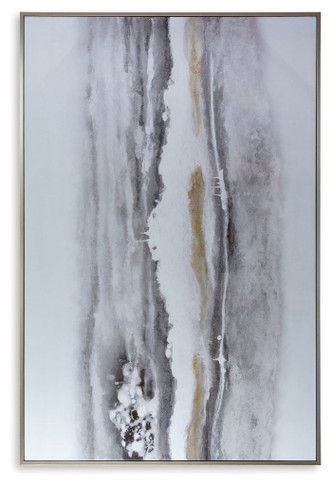 Acebell - Gray / White - Wall Art