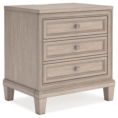 Jorlaina - Light Grayish Brown - Three Drawer Night Stand