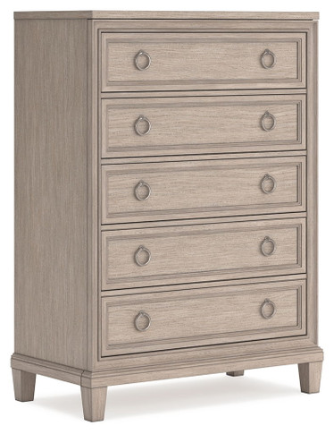 Jorlaina - Light Grayish Brown - Five Drawer Chest