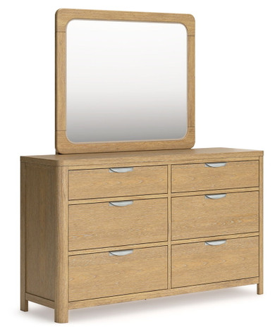 Rencott - Light Brown - Dresser And Mirror
