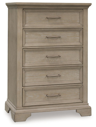 Vallardia - Light Grayish Brown - Five Drawer Chest