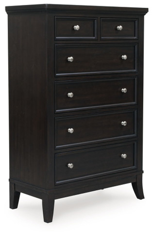 Bambori - Dark Brown - Six Drawer Chest