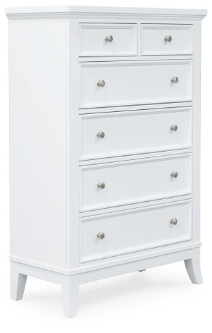 Trulani - White - Six Drawer Chest