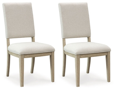 Vallardia - Light Grayish Brown - Dining Upholstered Side Chair (Set of 2)