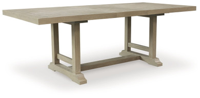 Vallardia - Light Grayish Brown - Rectangular Dining Room Extension Table