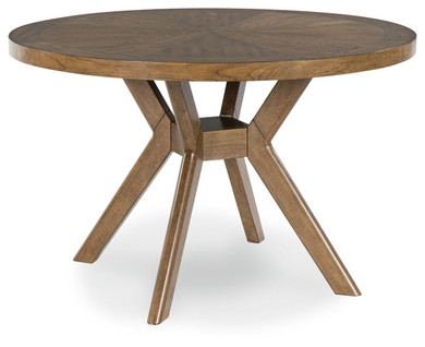 Roanhowe - Brown - Round Dining Room Table