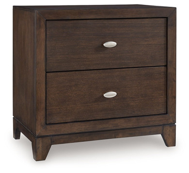 Tandisport - Dark Brown - Two Drawer Night Stand