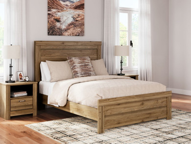 Zanbrook - Brown - Queen Panel Bed