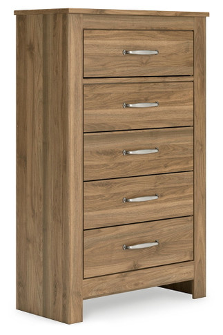 Zanbrook - Brown - Five Drawer Chest