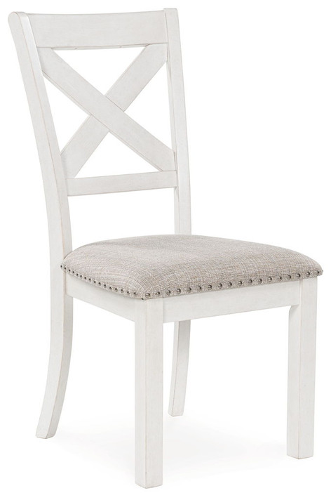 Robbinsdale - Antique White - Dining Upholstered Side Chair (Set of 2) Robbinsdale - Antique White - Dining Upholstered Side Chair (Set of 2)