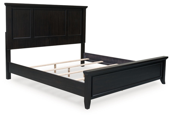 Bambori - Dark Brown - King Panel Bed