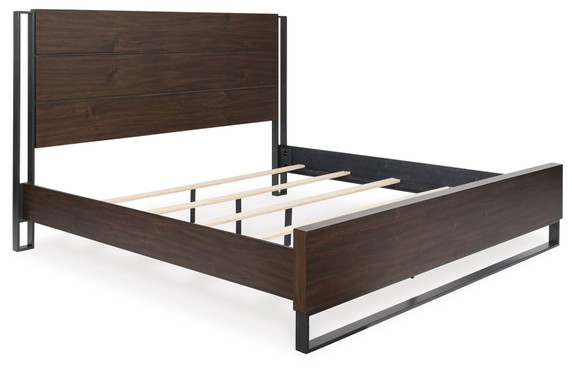 Zumbado - Brown - California King Panel Bed