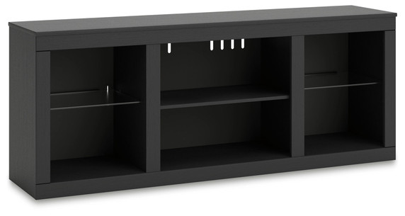 Cayberry - Black - TV Stand With Fireplace Option