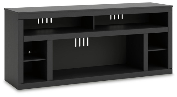 Cayberry - Black - XL TV Stand With Fireplace / Audio Option Cayberry - Black - XL TV Stand With Fireplace / Audio Option