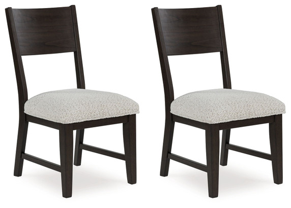 Westonfort - Espresso - Dining Upholstered Side Chair (Set of 2)