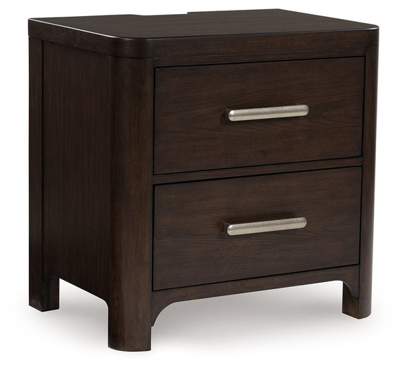 Breckington - Dark Brown - Two Drawer Night Stand