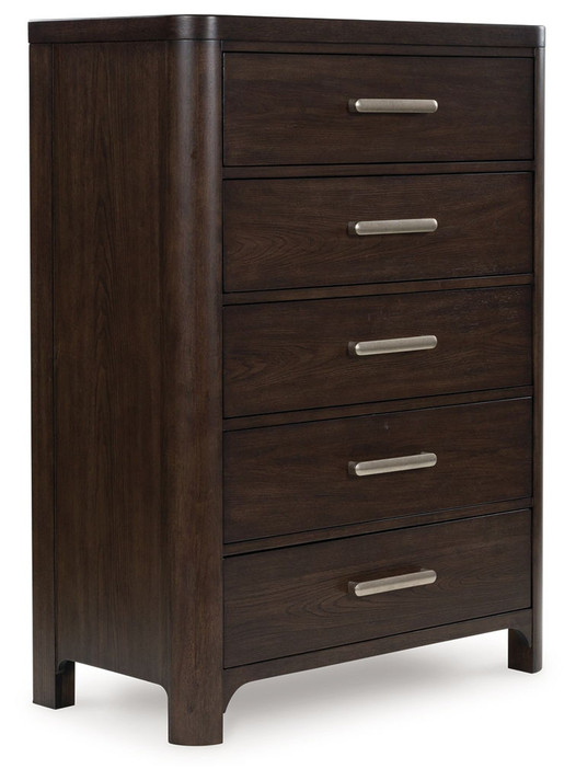 Breckington - Dark Brown - Five Drawer Chest