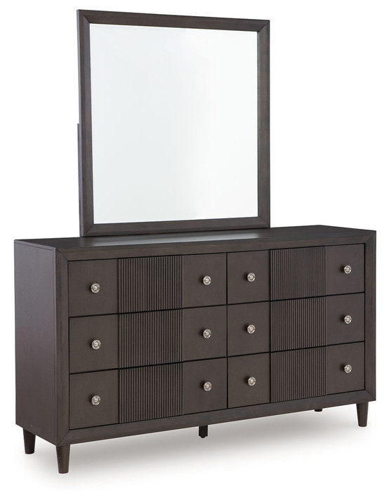 Urbantrack - Dark Brown - Dresser And Mirror