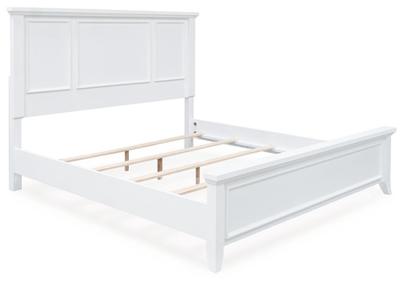 Trulani - White - California King Panel Bed