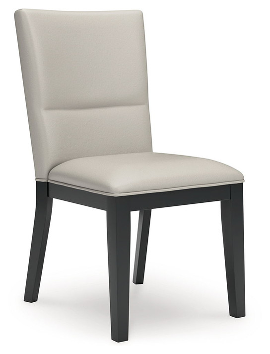 Glinari - Taupe / Black - Dining Upholstered Side Chair (Set of 2) Glinari - Taupe / Black - Dining Upholstered Side Chair (Set of 2)