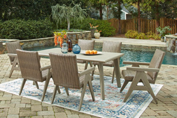 Carisbo - Beige - Rocking Arm Chair (Set of 2)