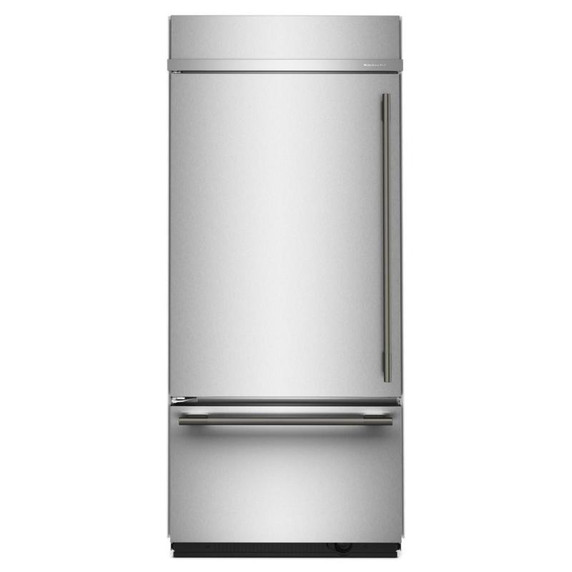 Kitchenaid® 20.8 Cu. Ft. 36" Built-In Bottom Mount Refrigerator with Platinum Interior KBBL336SPS