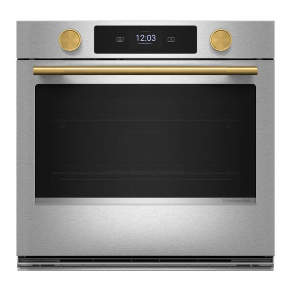Kitchenaid® 30-inch Smart Electric Single Wall Oven with Assisted Cooking Modes - PrintShield™ Finish KOES730SPS