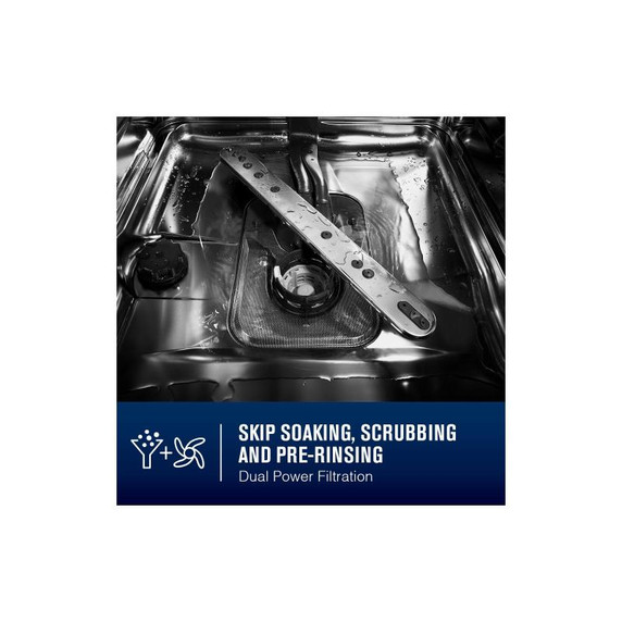 Maytag® Stainless steel tub dishwasher with Dual Power Filtration MDB4949SKB