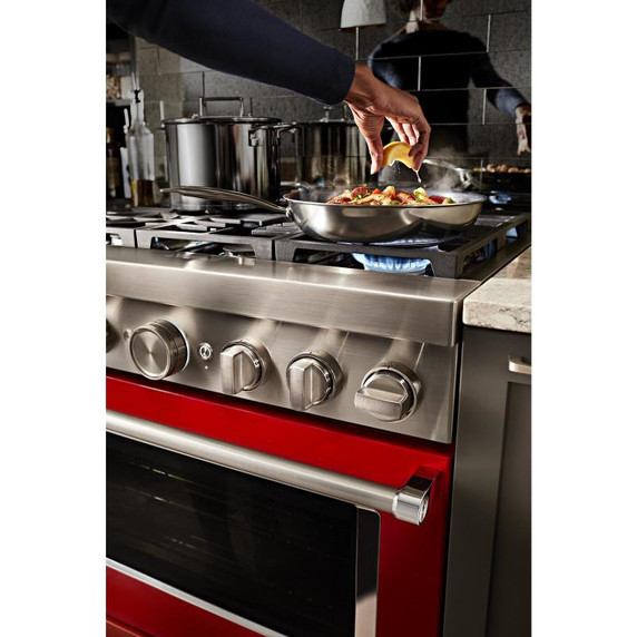 KitchenAid® 36'' Smart Commercial-Style Dual Fuel Range with 6 Burners KFDC506JPA
