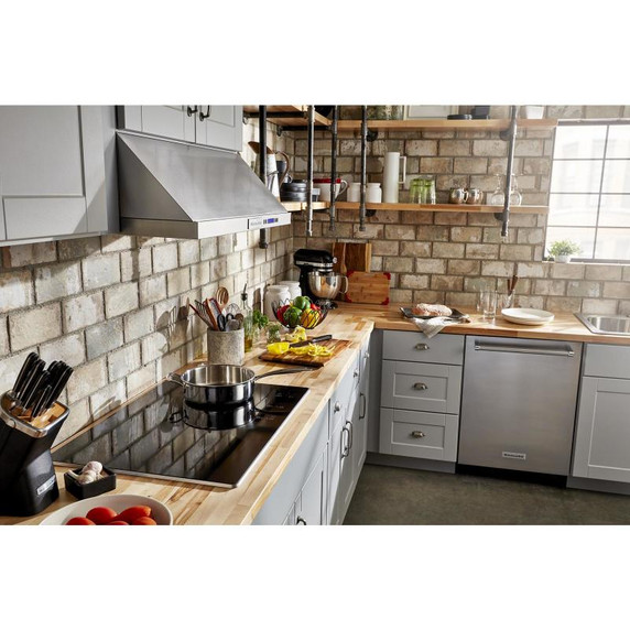 Kitchenaid® 30" Electric Cooktop with 5 Elements and Touch-Activated Controls KCES950KSS