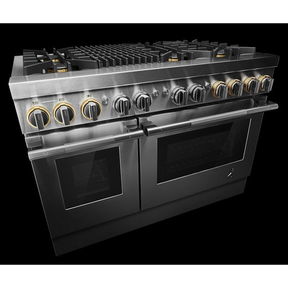 Jennair® RISE™ 48" Dual-Fuel Professional Range with Gas Grill JDRP648HL