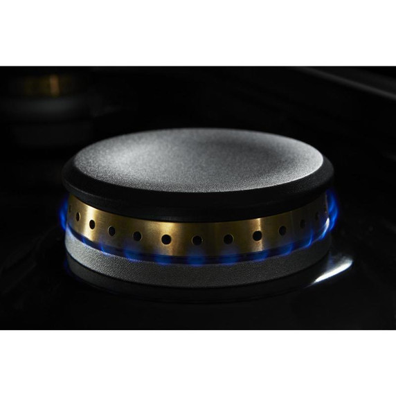 Jennair® 36" NOIR™ Dual-Fuel Professional-Style Range with Chrome-Infused Griddle JDRP536HM