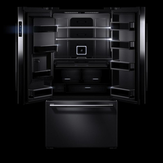 Jennair® RISE™ 72” Counter-Depth French Door Refrigerator with Obsidian Interior JFFCC72EHL