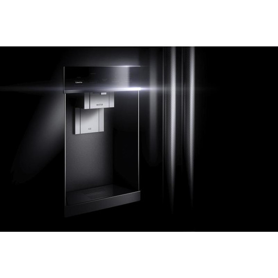 Jennair® RISE™ 72” Counter-Depth French Door Refrigerator with Obsidian Interior JFFCC72EHL