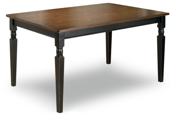 Owingsville - Black / Brown - Rectangular Dining Room Table Owingsville - Black / Brown - Rectangular Dining Room Table