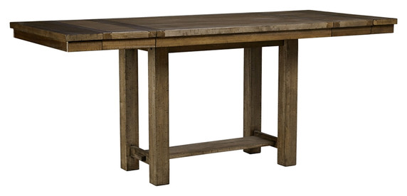 Moriville - Grayish Brown - Rectangular Dining Room Counter Extension Table Moriville - Grayish Brown - Rectangular Dining Room Counter Extension Table