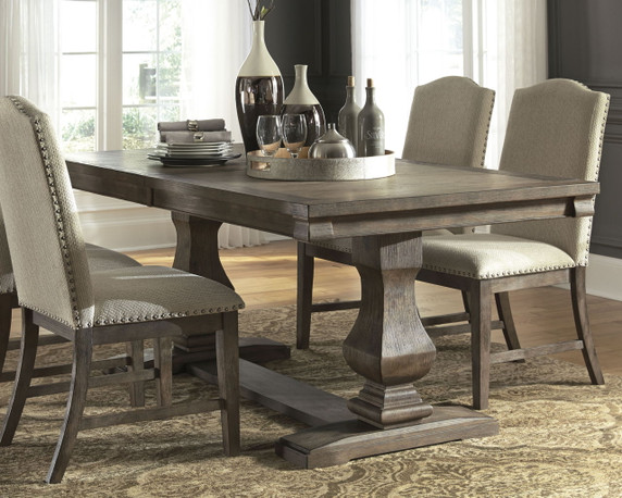 Johnelle - Dark Gray - Extension Table