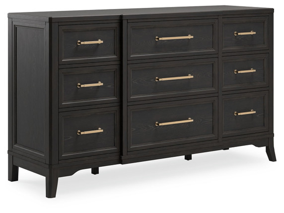 Welltern - Black - Dresser