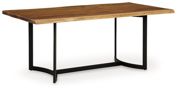Fortmaine - Brown / Black - Rectangular Dining Room Table Fortmaine - Brown / Black - Rectangular Dining Room Table