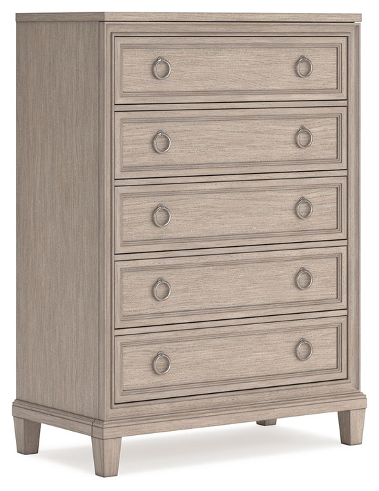 Jorlaina - Light Grayish Brown - Five Drawer Chest