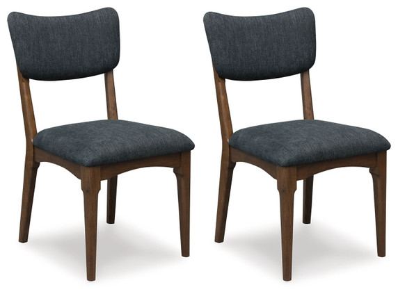 Korestone - Black / Dark Brown - Dining Upholstered Side Chair (Set of 2)