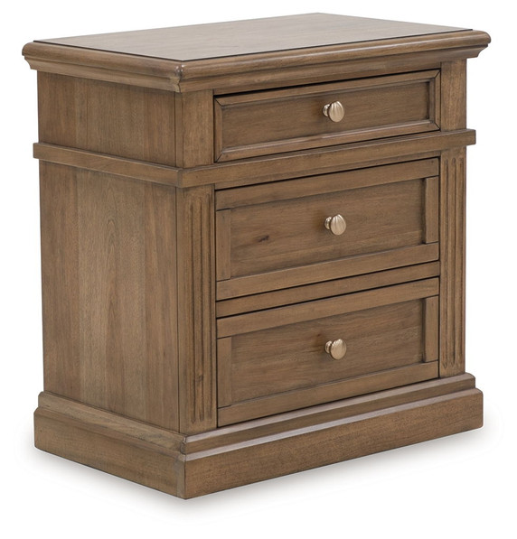 Mylarken - Brown - Three Drawer Night Stand