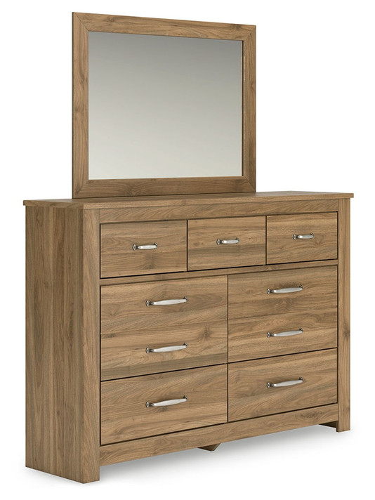 Zanbrook - Brown - Dresser And Mirror