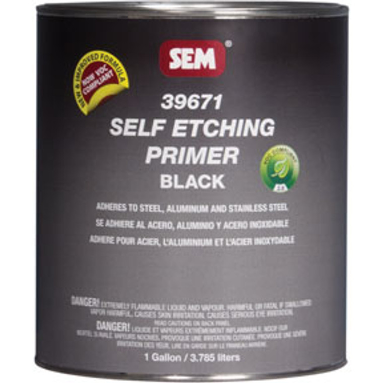 Self Etching Primer- Black 1-Gallon Can