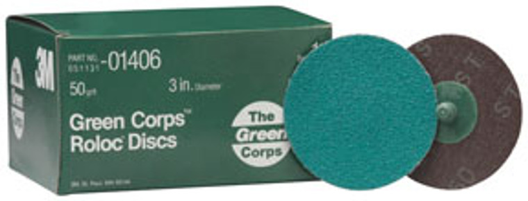 Green Corps Roloc Disc 01406 3 50YF 25 discs/bx