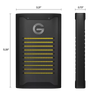 4TB G-DRIVE ArmorLock Encrypted NVMe SSD - Dimensions