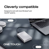 Seagate One Touch 4TB Portable External Hard Drive, USB-C, Space Gray